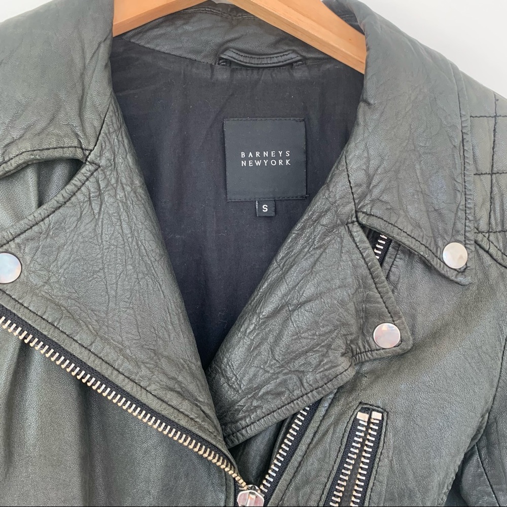 Barney’s Leather Coat